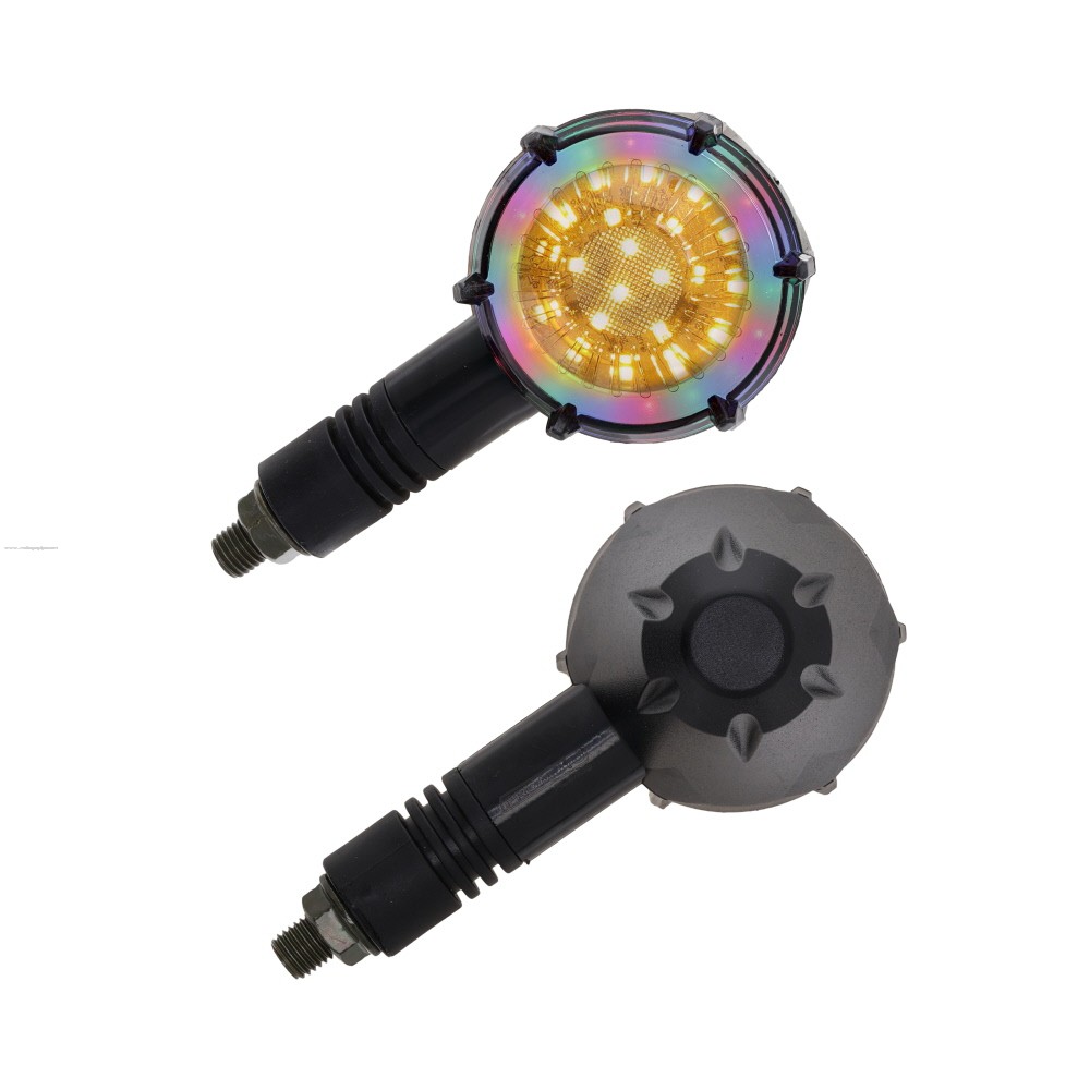 Par Direccionales Z-26 Led Luz Ambar Rgb PROMOTO PLATINO