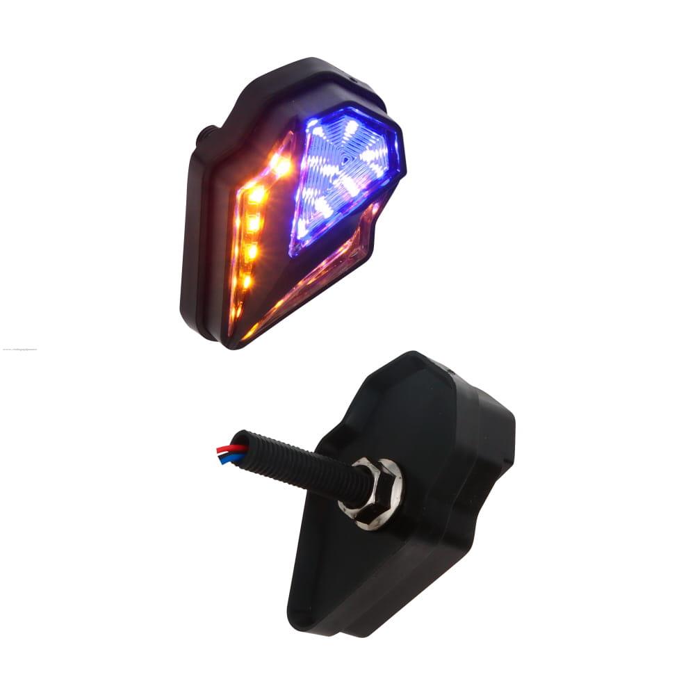 Par Direccionales Z-36 Led Secuencial Luz AMBAR-AZUL PROMOTO PLATINO