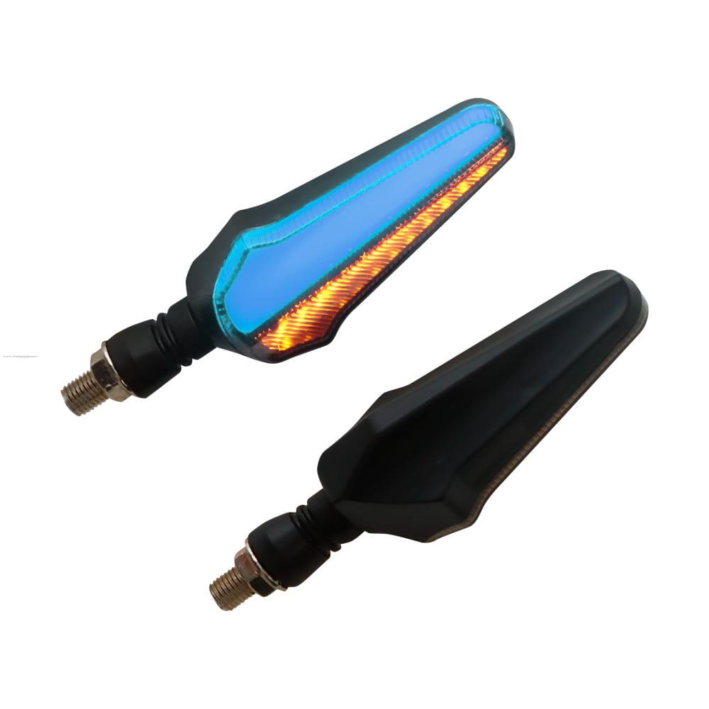 Par Direccionales Z-44 Led Secuencial Luz AMBAR-AZUL PROMOTO PLATINO