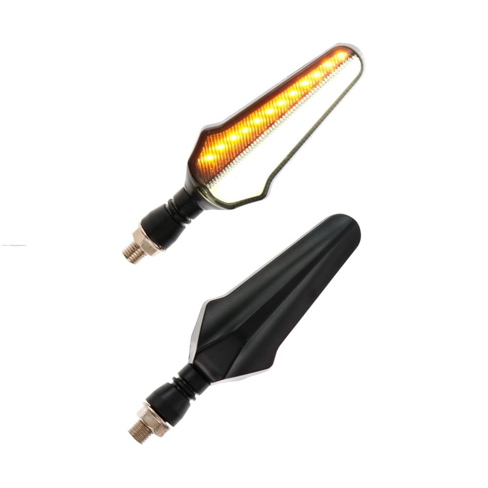 Par Direccionales Z-44 Led Secuencial Luz AMBAR-BLANCO PROMOTO PLATINO