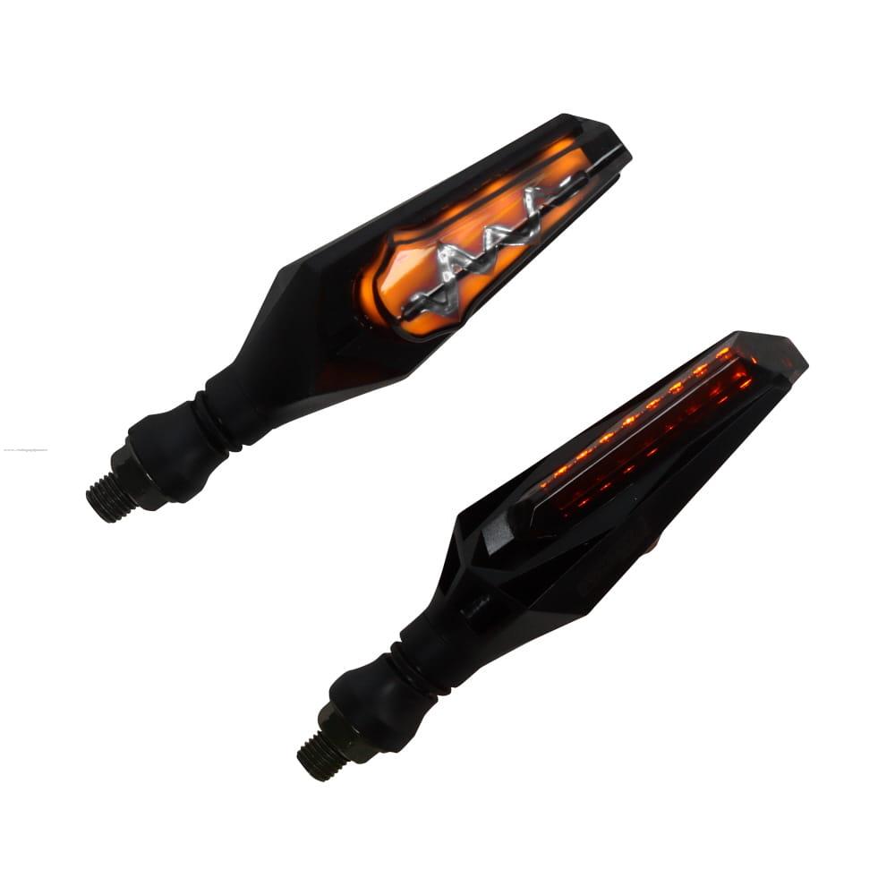 Par Direccionales Z-92 Led Secuencial Luz AMBAR-BLANCO PROMOTO PLATINO