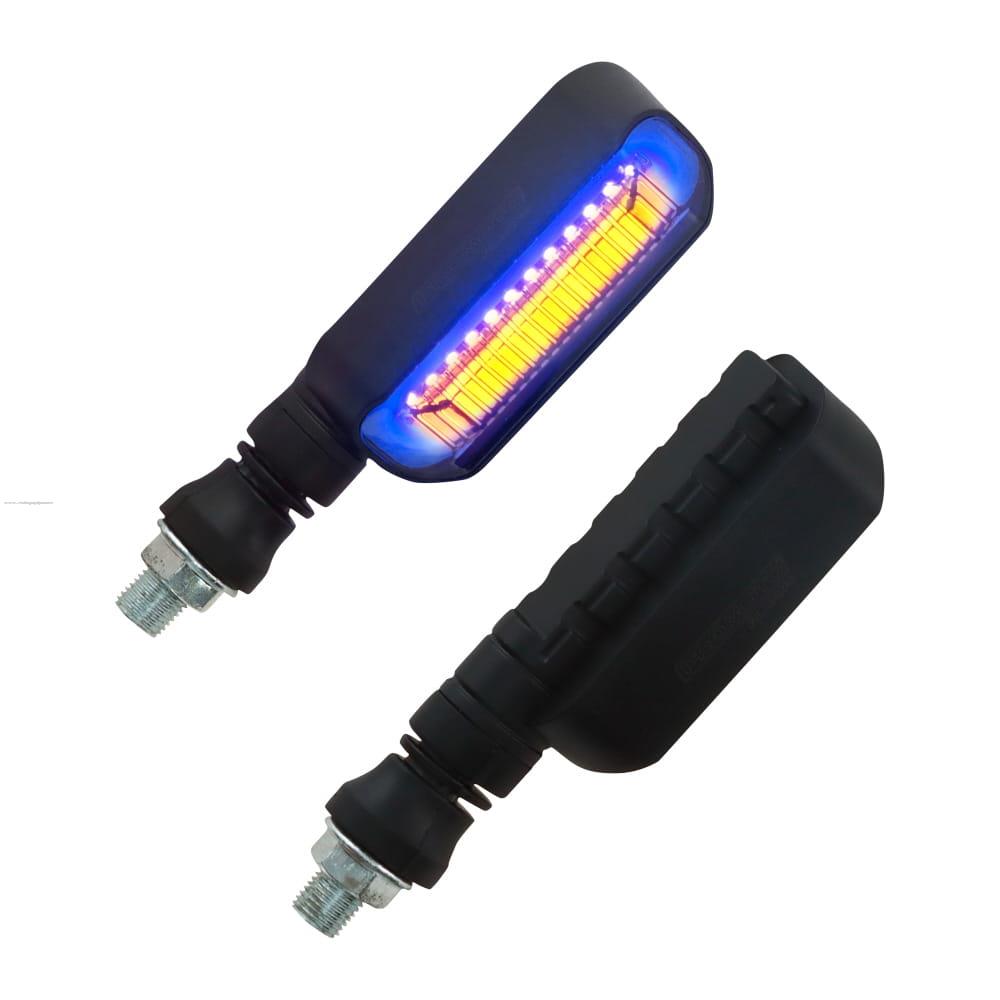 Par Direccionales Z-93 Led Secuencial Luz AMBAR-AZUL PROMOTO PLATINO