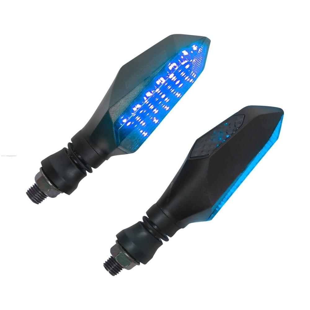 Par Direccionales Z-97 Led Luz AMBAR-AZUL PROMOTO PLATINO