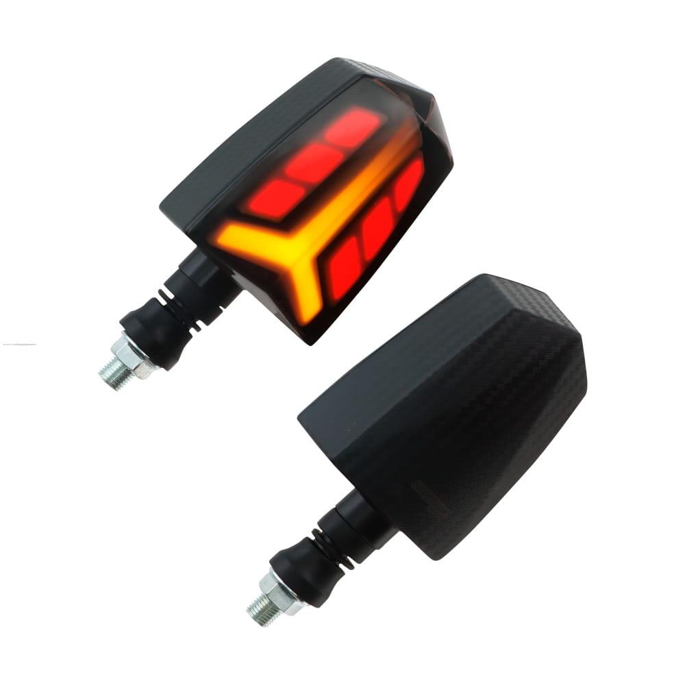 Par Direccionales Z-105 Led Secuencial Luz AMBAR-ROJO PROMOTO PLATINO
