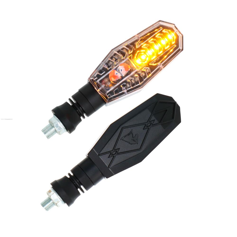Par Direccionales Z-115W Led Secuencial Luz AMBAR-BLANCO PROMOTO PLATINO
