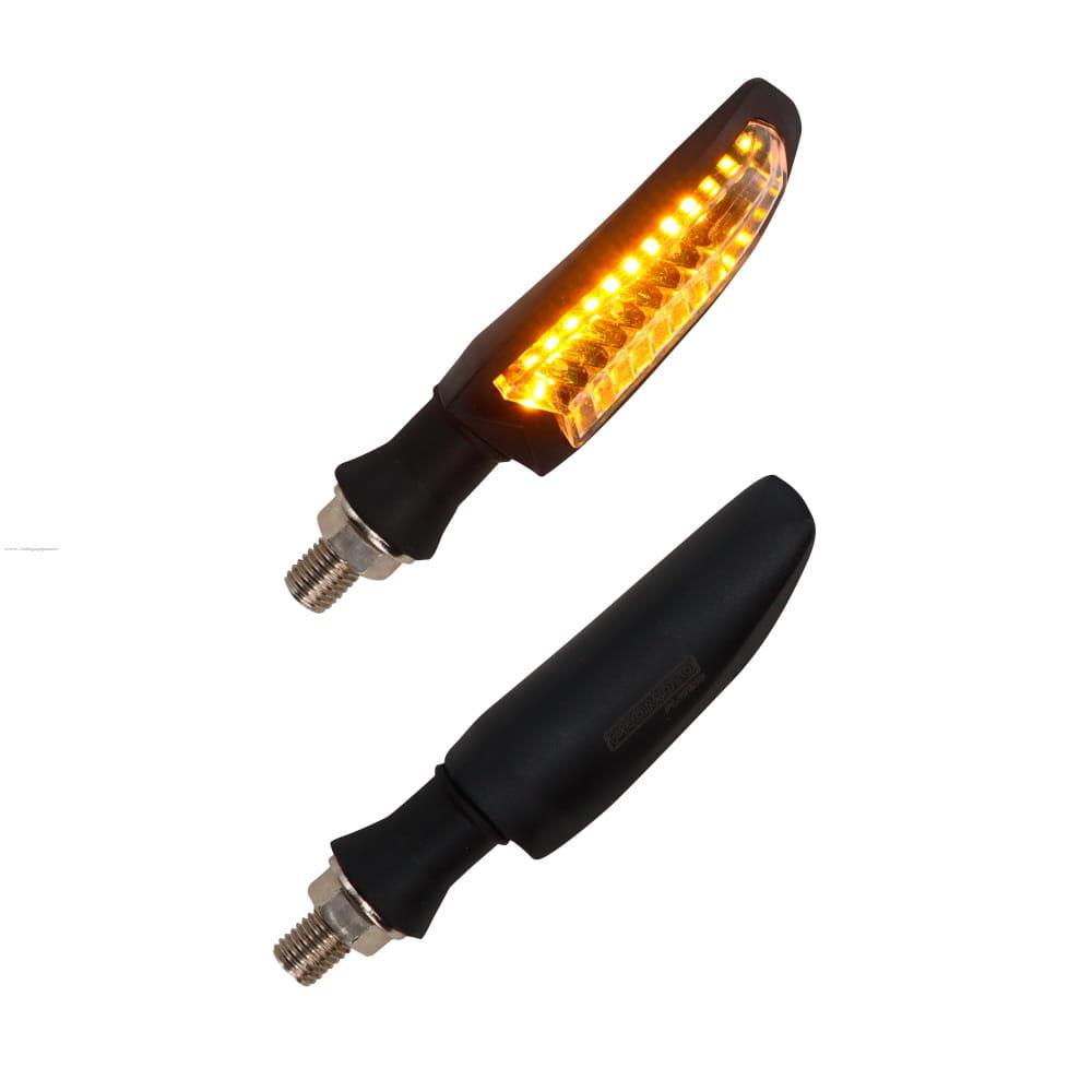 Par Direccionales Z-121 Led Secuencial Luz AMBAR-BLANCO PROMOTO PLATINO
