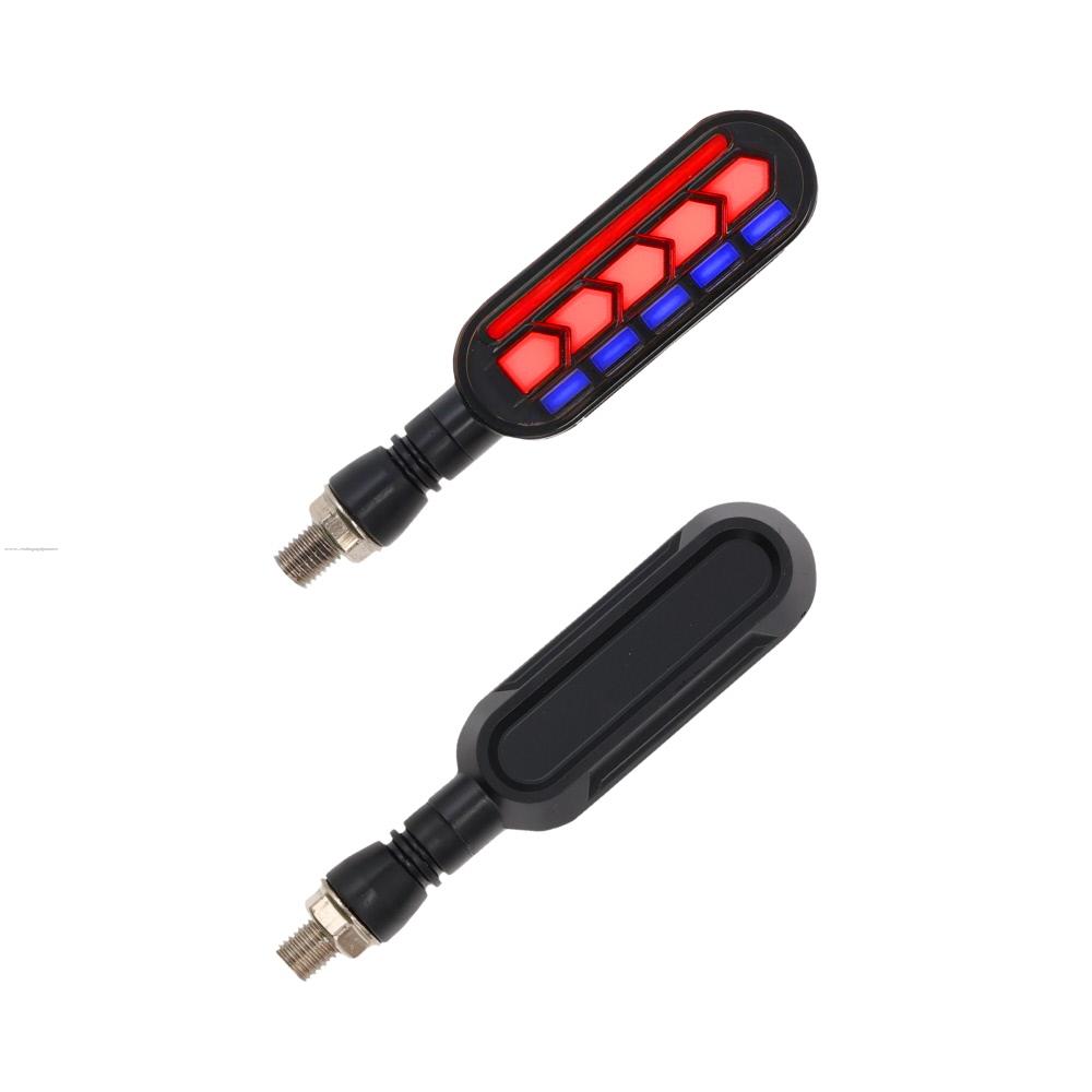 Par Direccionales Z-172R Led Secuencial Luz AMBAR-ROJO Rgb C/STROBO PROMOTO PLATINO