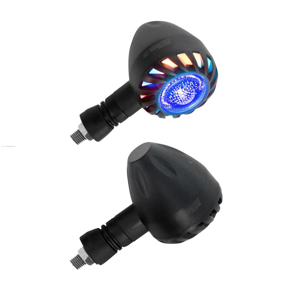 Par Direccionales Z-176 Led Luz AMBAR-AZUL PROMOTO PLATINO