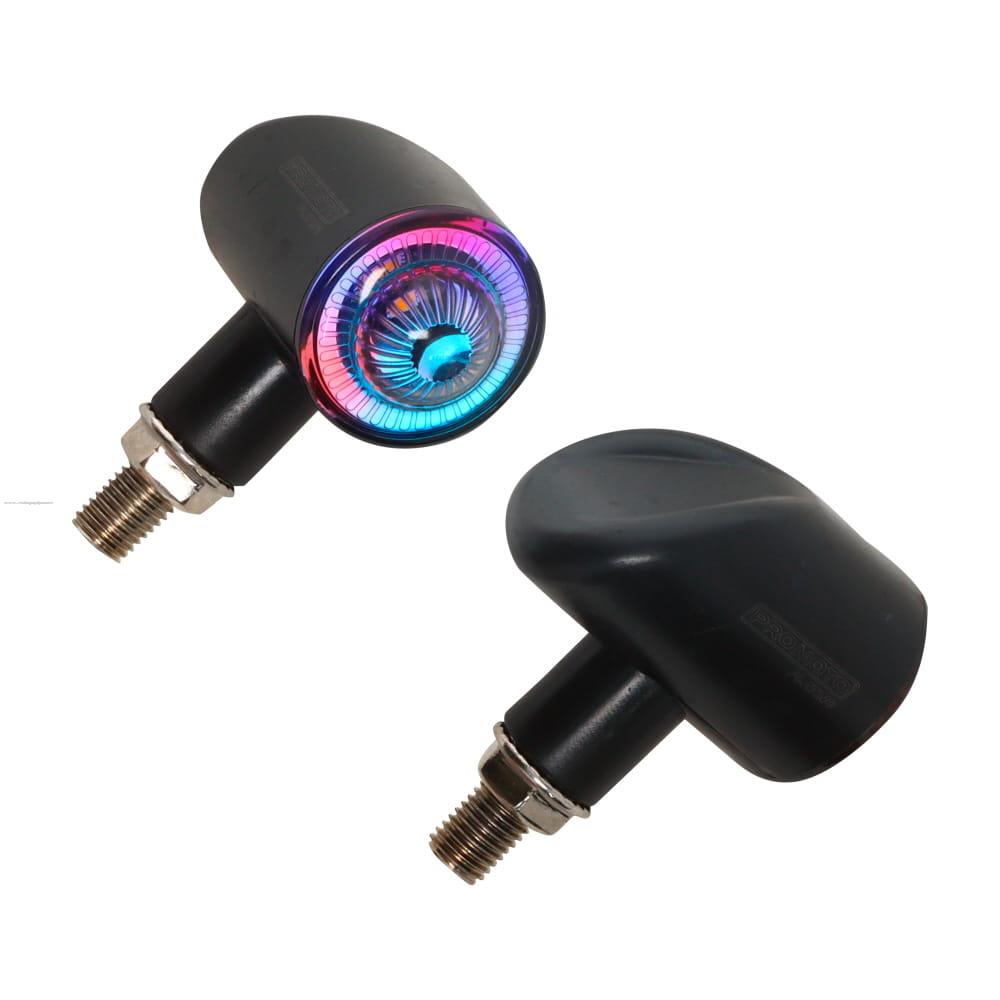 Par Direccionales Z-178R Led Luz Ambar Rgb PROMOTO PLATINO