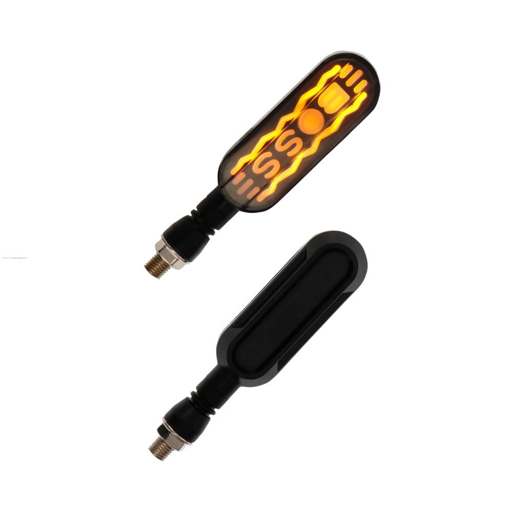 Par Direccionales Z-184R Led Secuencial Luz Ambar Rgb PROMOTO PLATINO