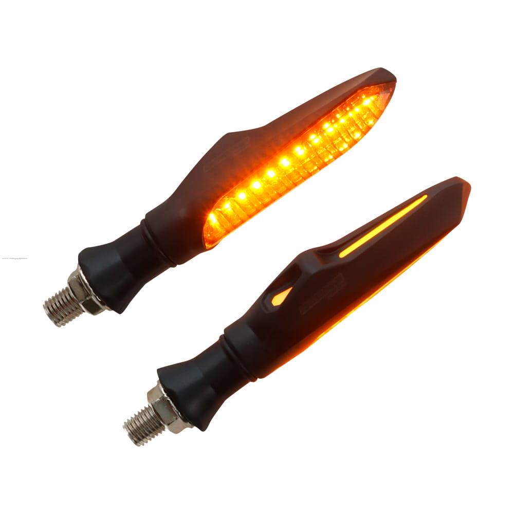 Par Direccionales Z-185 Led Secuencial AMBAR-AZUL PROMOTO PLATINO