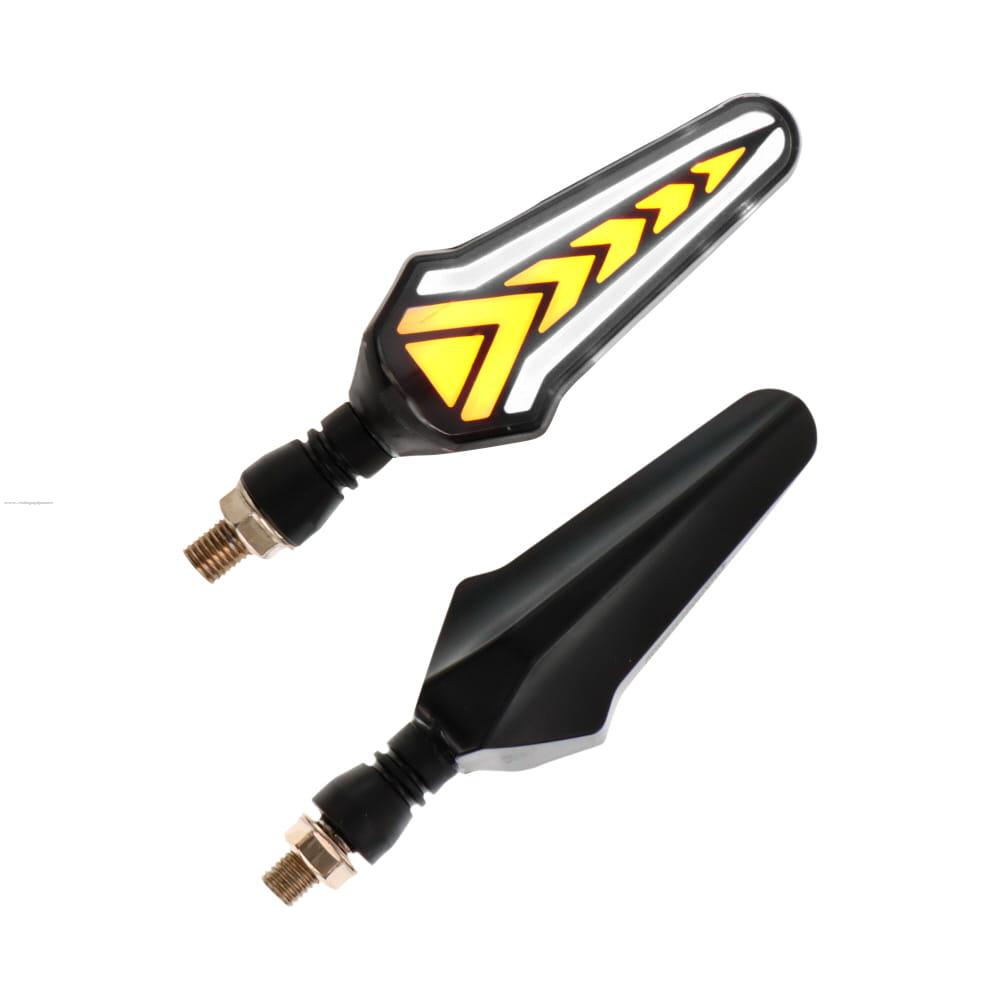 Par Direccionales Z-156 Led Secuencial Luz Blanco PROMOTO PLATINO