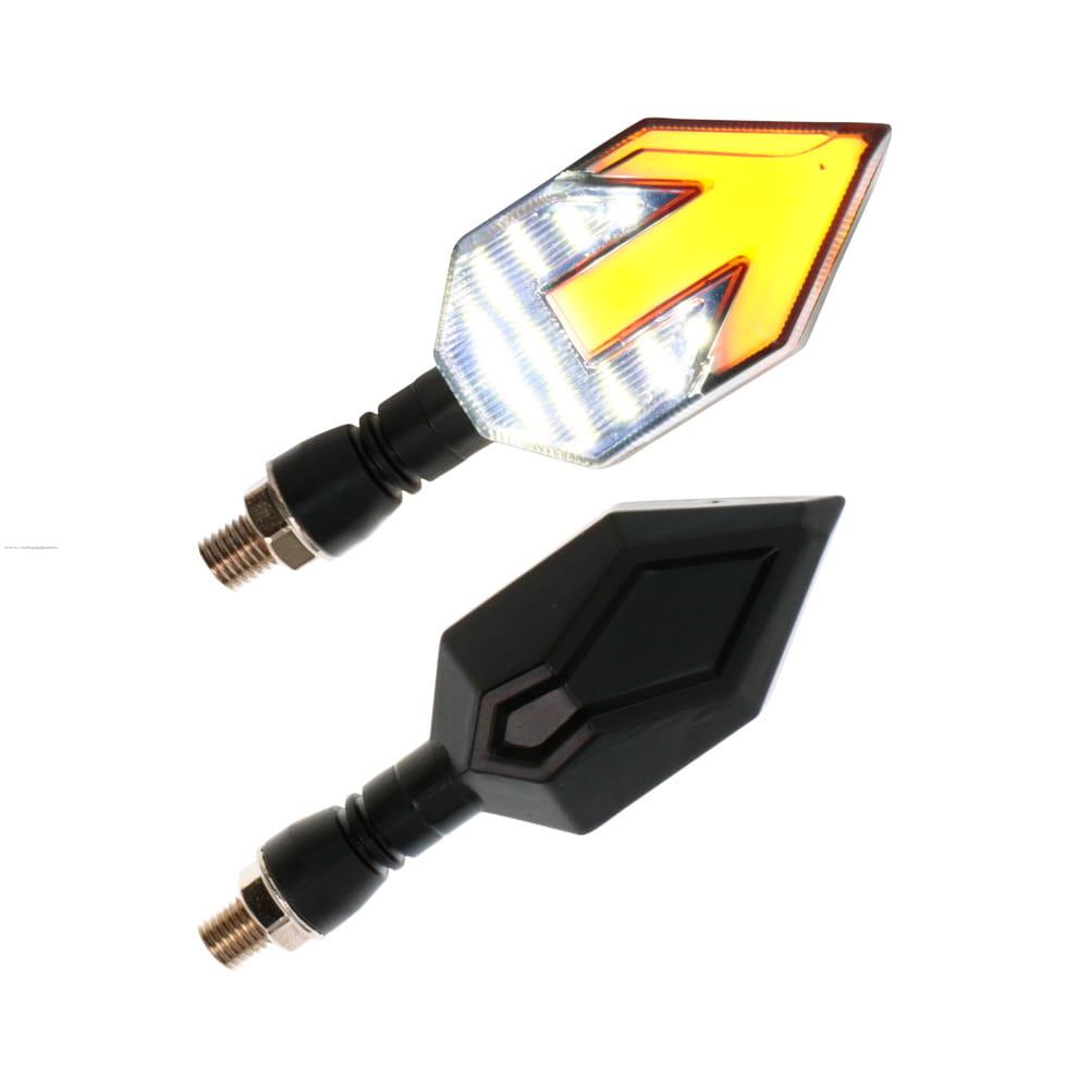Par Direccionales Z-23S Led Secuencial Luz AMBAR-BLANCO PROMOTO PLATINO