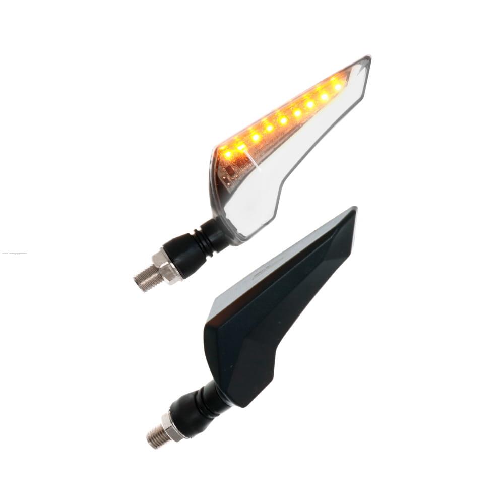 Par Direccionales Z-88 Led Secuencial Luz Blanco PROMOTO PLATINO