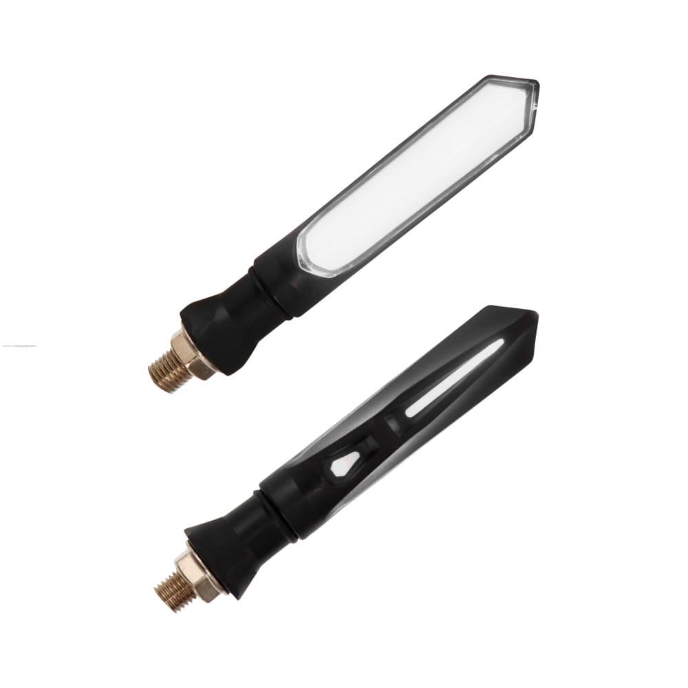 Par Direccionales Z-187 Led Secuencial Luz Blanco PROMOTO PLATINO