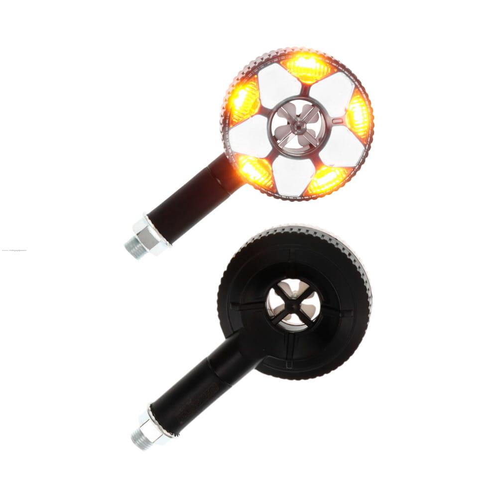 Par Direccionales Z-15 Led Secuencial Luz AMBAR-BLANCO PROMOTO PLATINO