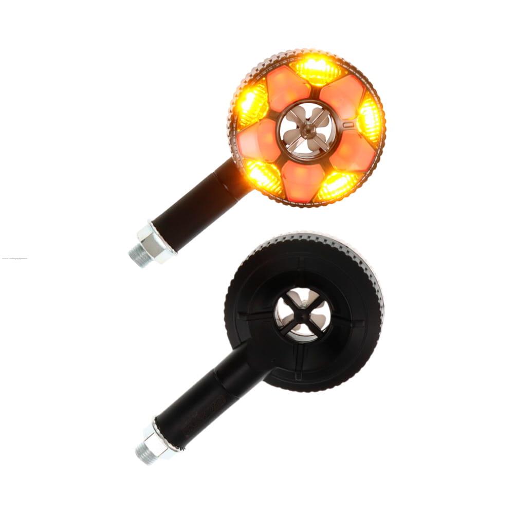 Par Direccionales Z-15 Led Secuencial Luz AMBAR-ROJO PROMOTO PLATINO