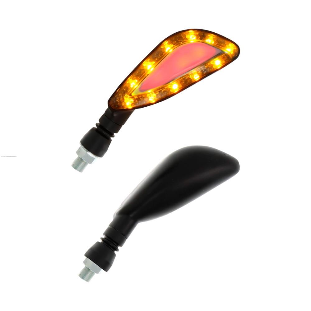 Par Direccionales Z-17 Led Secuencial Luz AMBAR-ROJO PROMOTO PLATINO