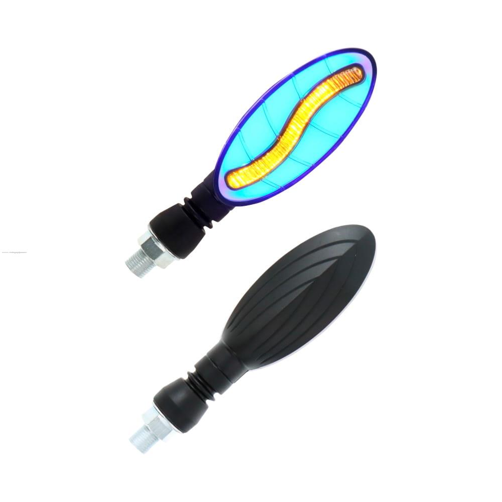 Par Direccionales Z-27 Led Secuencial Luz AMBAR-AZUL PROMOTO PLATINO