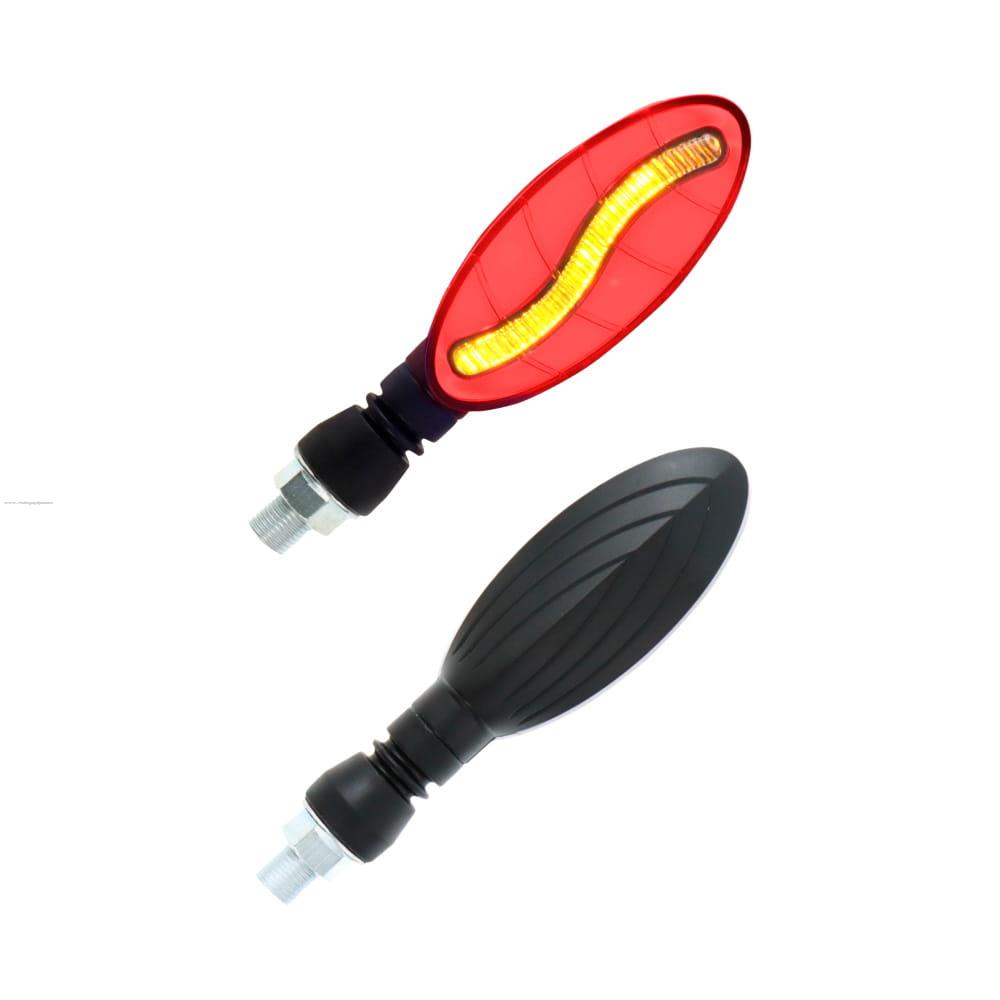 Par Direccionales Z-27 Led Secuencial Luz AMBAR-ROJO PROMOTO PLATINO