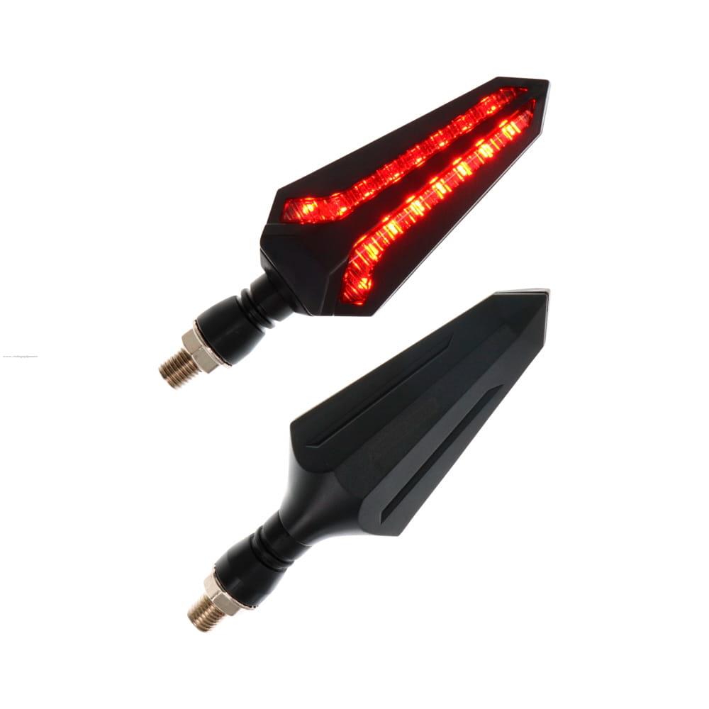 Par Direccionales Z-28 Led Secuencial Luz AMBAR-ROJO PROMOTO PLATINO