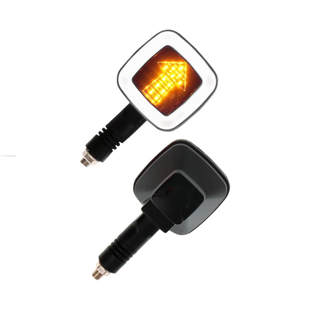 Par Direccionales Z-30 Led Secuencial Luz AMBAR-BLANCO PROMOTO PLATINO