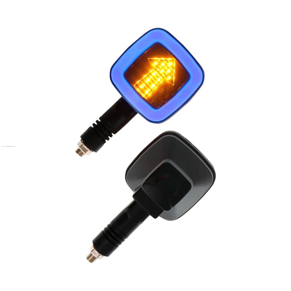 Par Direccionales Z-30 Led Secuencial Luz AMBAR-AZUL PROMOTO PLATINO