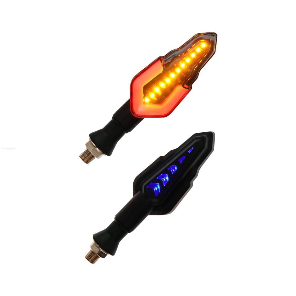 Par Direccionales Z-39 Led Secuencial Luz AMBAR-ROJO PROMOTO PLATINO