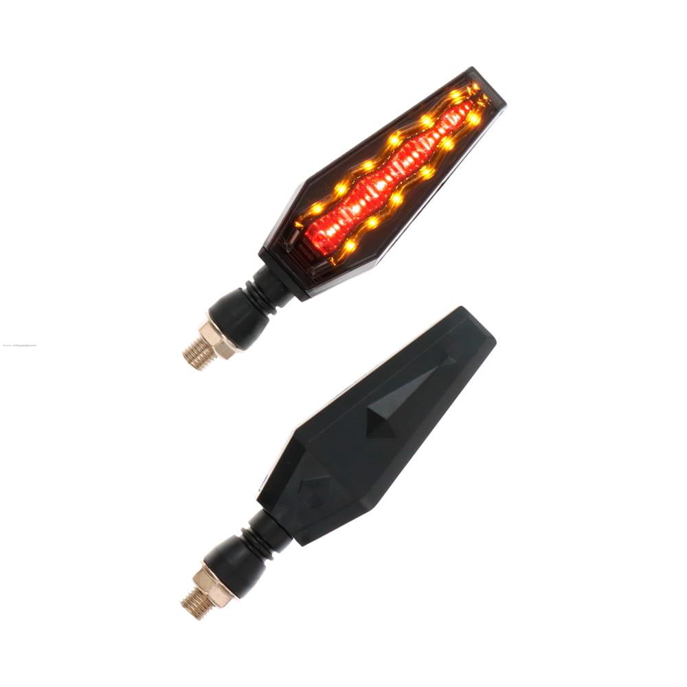 Par Direccionales Z-65 Led Secuencial Luz AMBAR-ROJO PROMOTO PLATINO