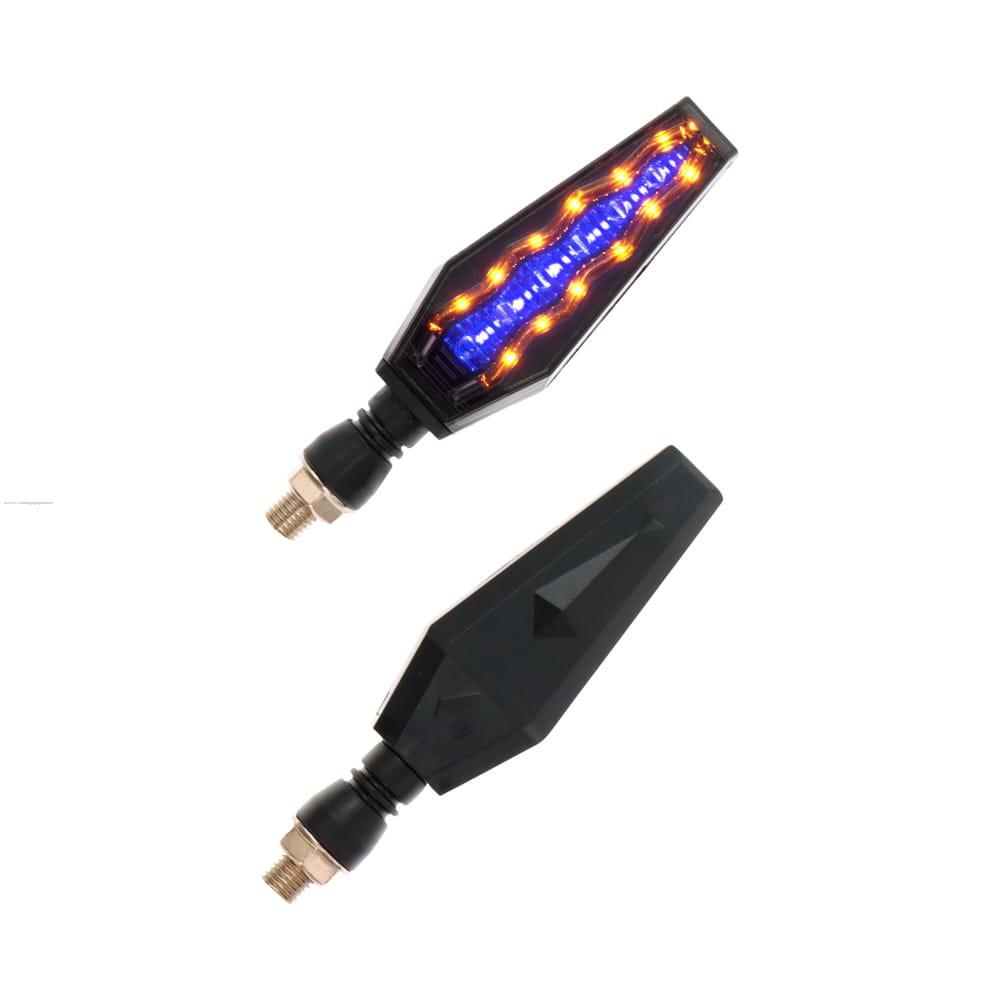 Par Direccionales Z-65 Led Secuencial Luz AMBAR-AZUL PROMOTO PLATINO