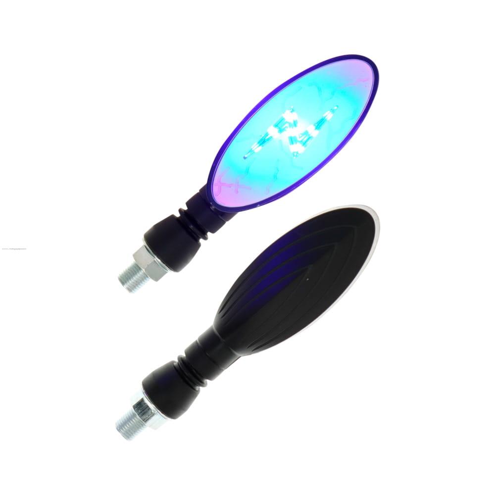 Par Direccionales Z-72 Led Luz Azul PROMOTO PLATINO
