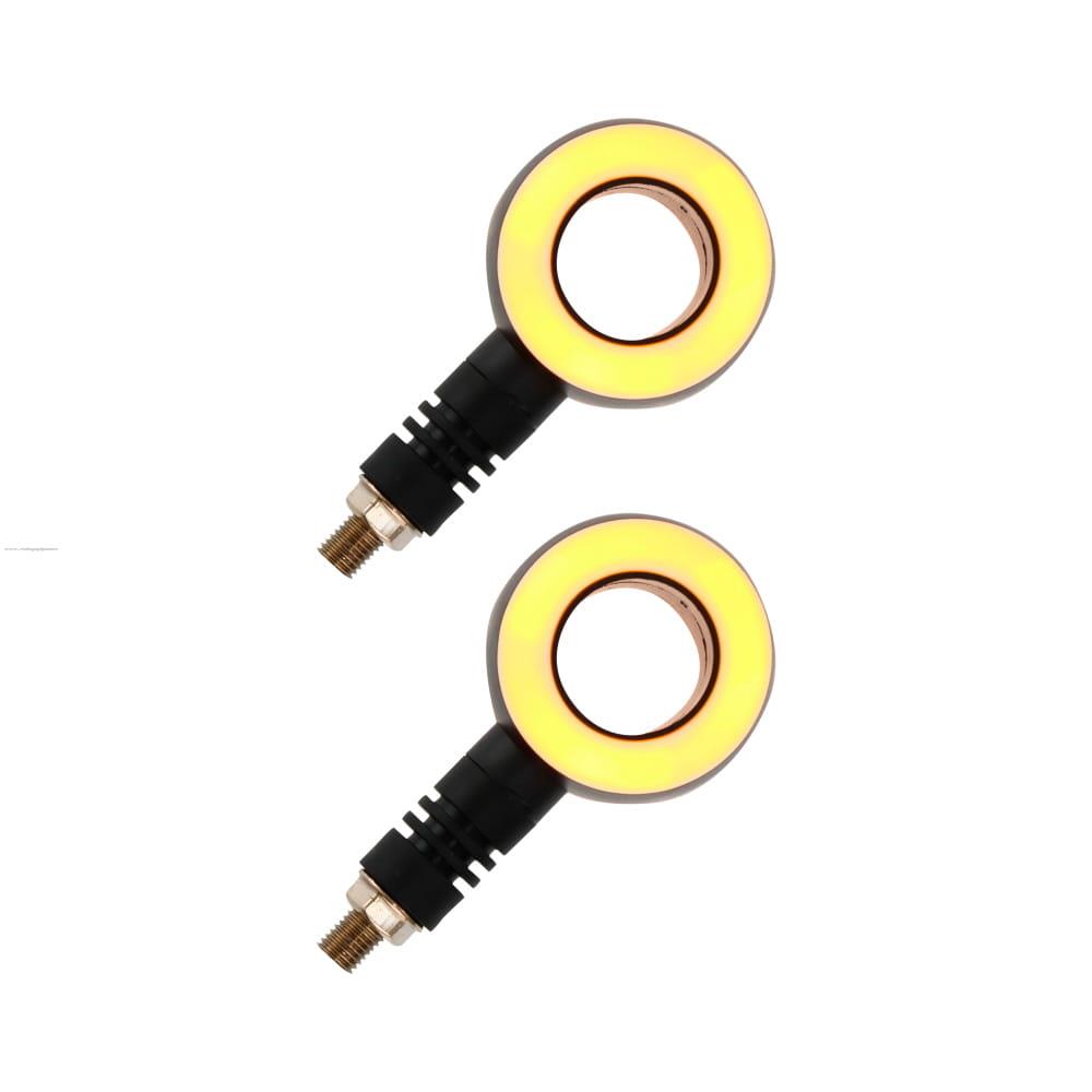 Par Direccionales Z-201 Led Luz AMBAR-BLANCO PROMOTO PLATINO