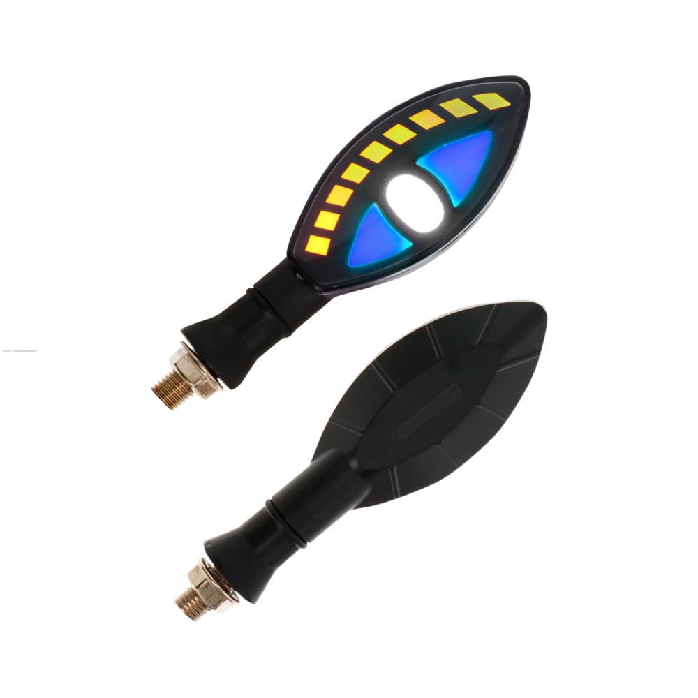 Par Direccionales Z-203 Led Secuencial Luz AMBAR-BLANCO PROMOTO PLATINO
