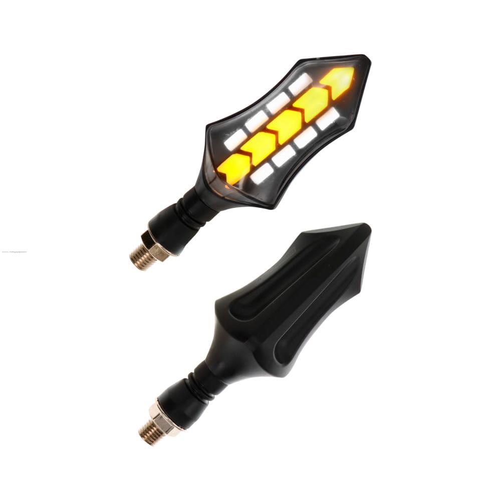 Par Direccionales Z-204 Led Secuencial Luz AMBAR-BLANCO PROMOTO PLATINO