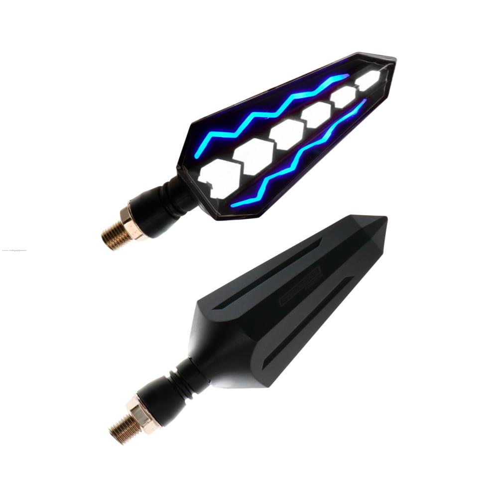 Par Direccionales Z-205 Led Secuencial Luz AMBAR-BLANCO PROMOTO PLATINO