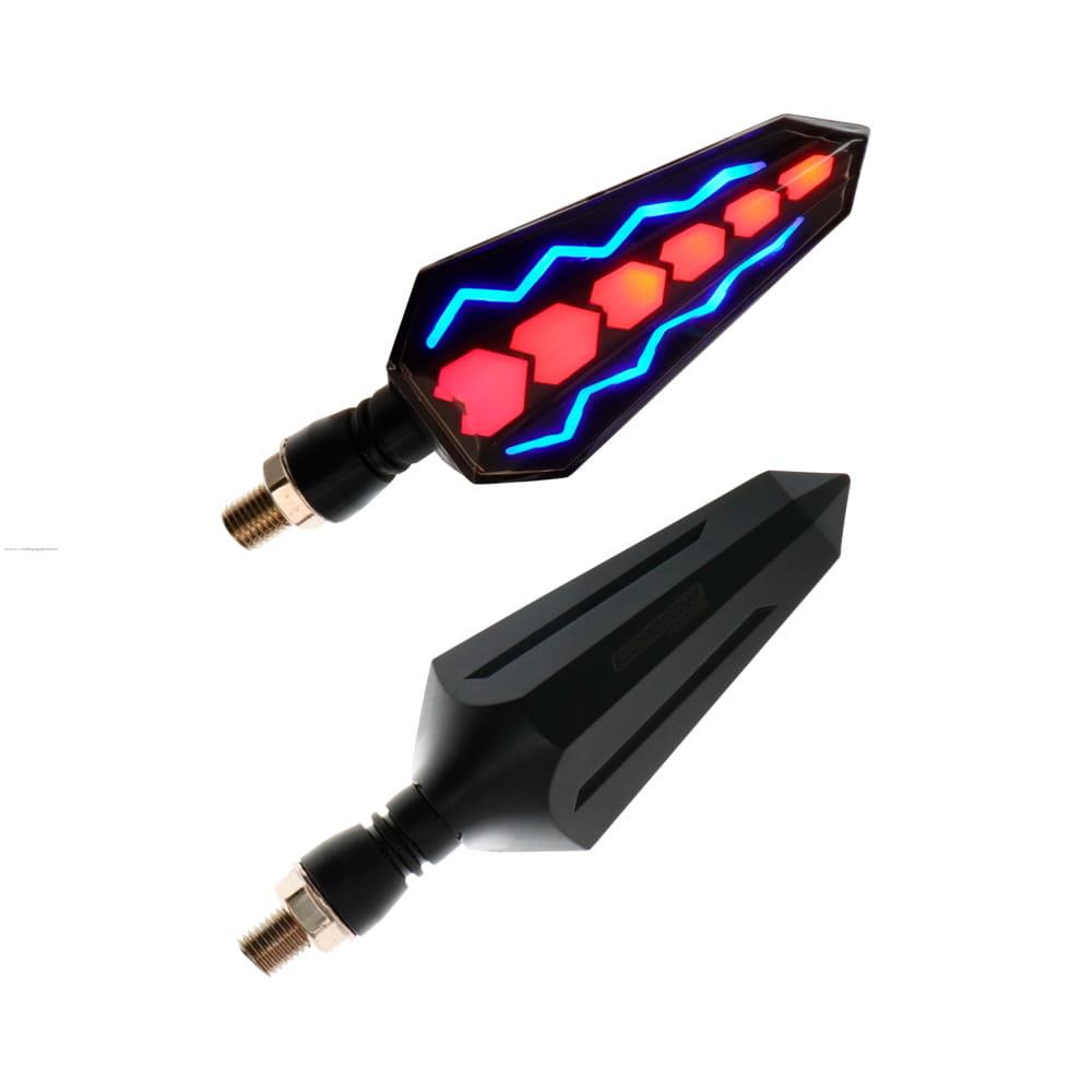 Par Direccionales Z-205 Led Secuencial Luz AMBAR-ROJO PROMOTO PLATINO