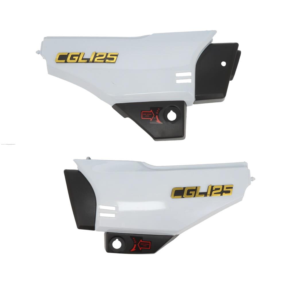 Juego Cubierta Lateral PROMOTO DER/IZQ P/HONDA CGL125 Tool Blanco
