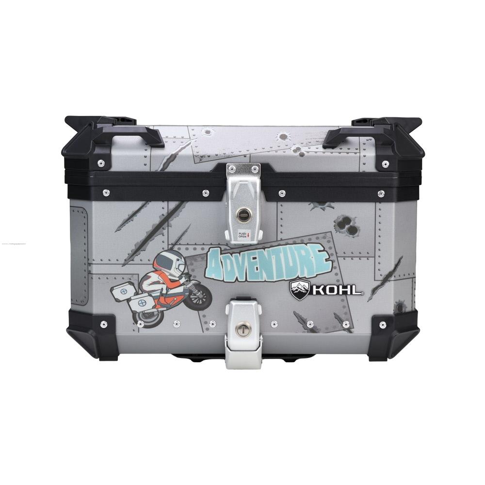 Baul Trasero Motocicleta KOHL Aluminio Adventure 50 Lts
