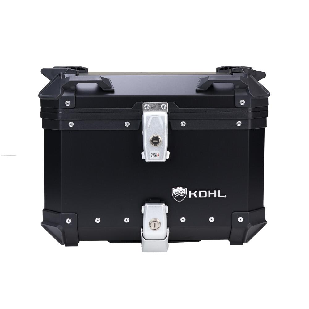 Baul Trasero Motocicleta KOHL Q1 Aluminio Negro 40 Lts
