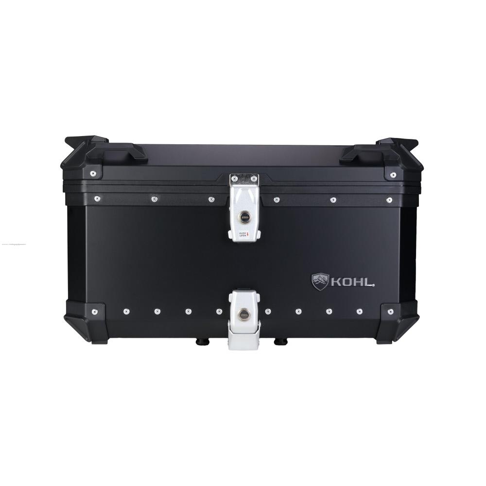 Baul Trasero Motocicleta KOHL Q3 Aluminio Negro 60 Lts