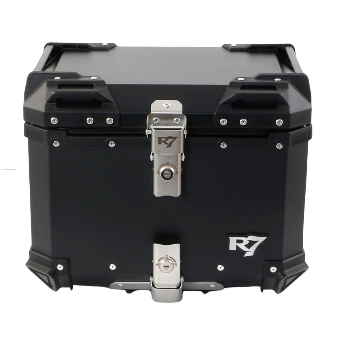 Baul Trasero Motocicleta R7 RACING R7-702 Aluminio Negro 45 Lts