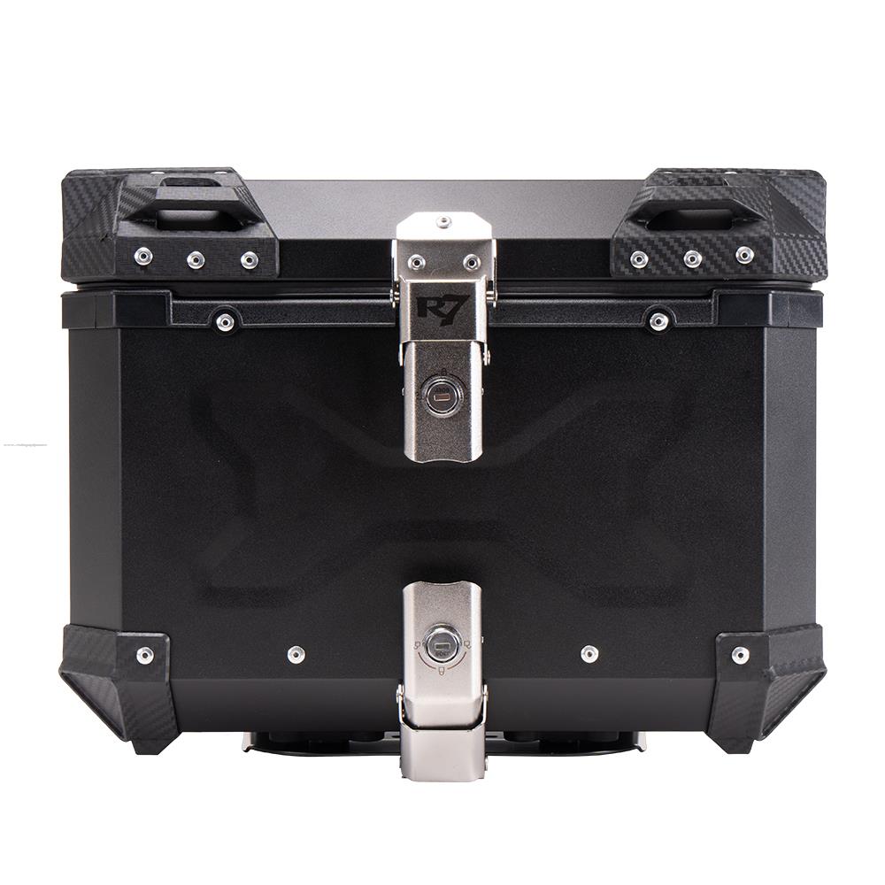 Baul Trasero Motocicleta R7 RACING Aluminio Negro 45 Lts