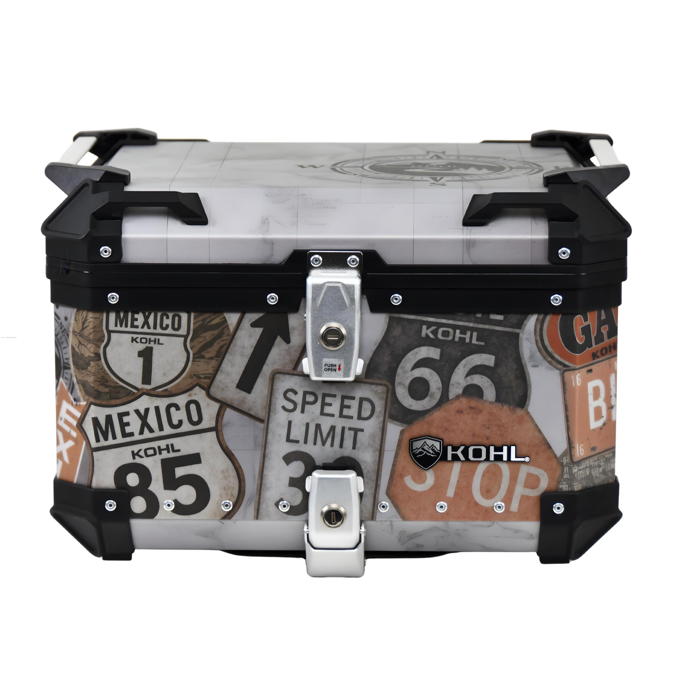 Baul Trasero Motocicleta KOHL Route Aluminio 50 Lts