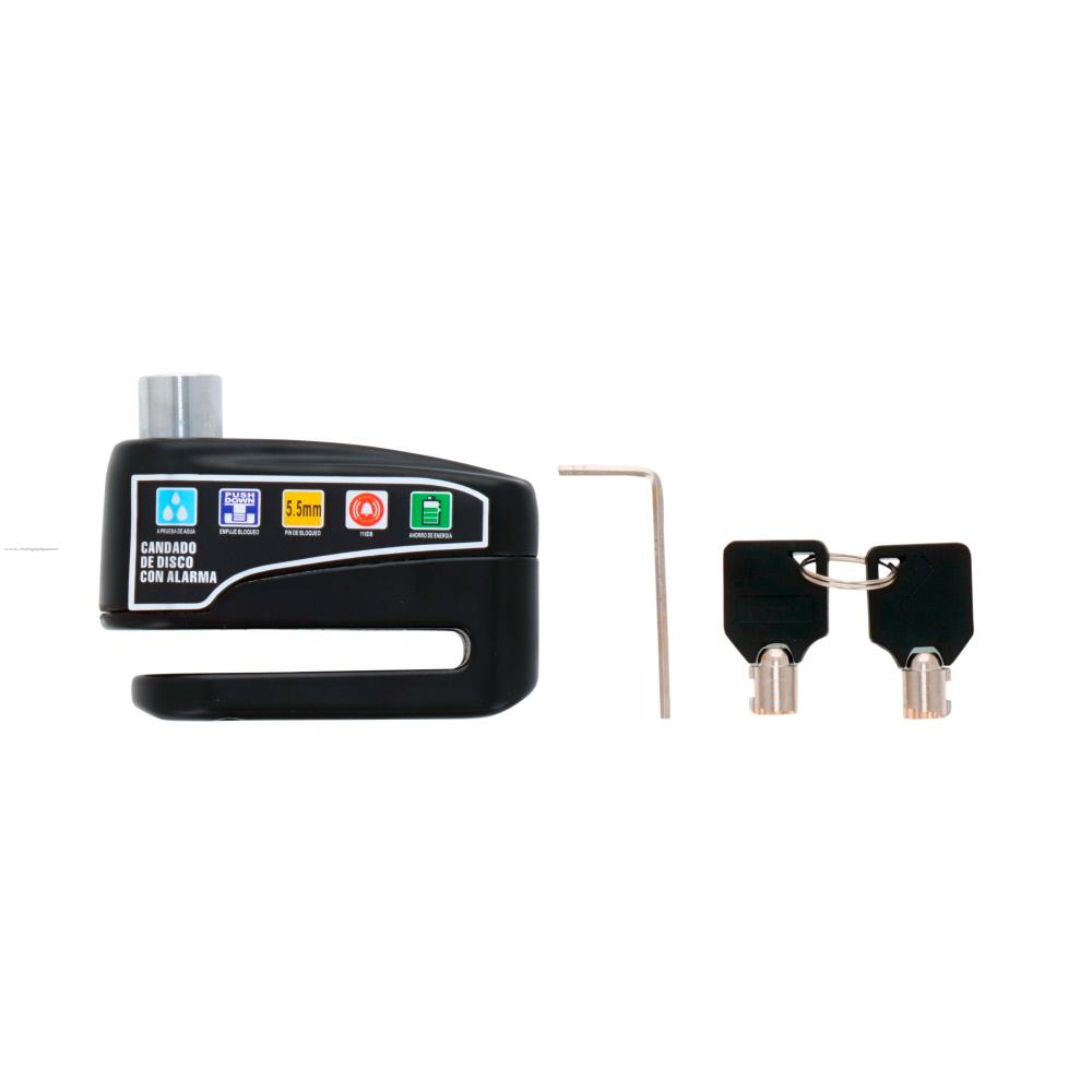 Candado Disco Freno PROMOTO con Alarma CDA2 Negro