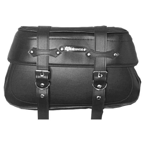 Juego Alforjas Lona Piel Sintetica K-2 Negras Mod 2020 16 Lts 43X25X18 CM