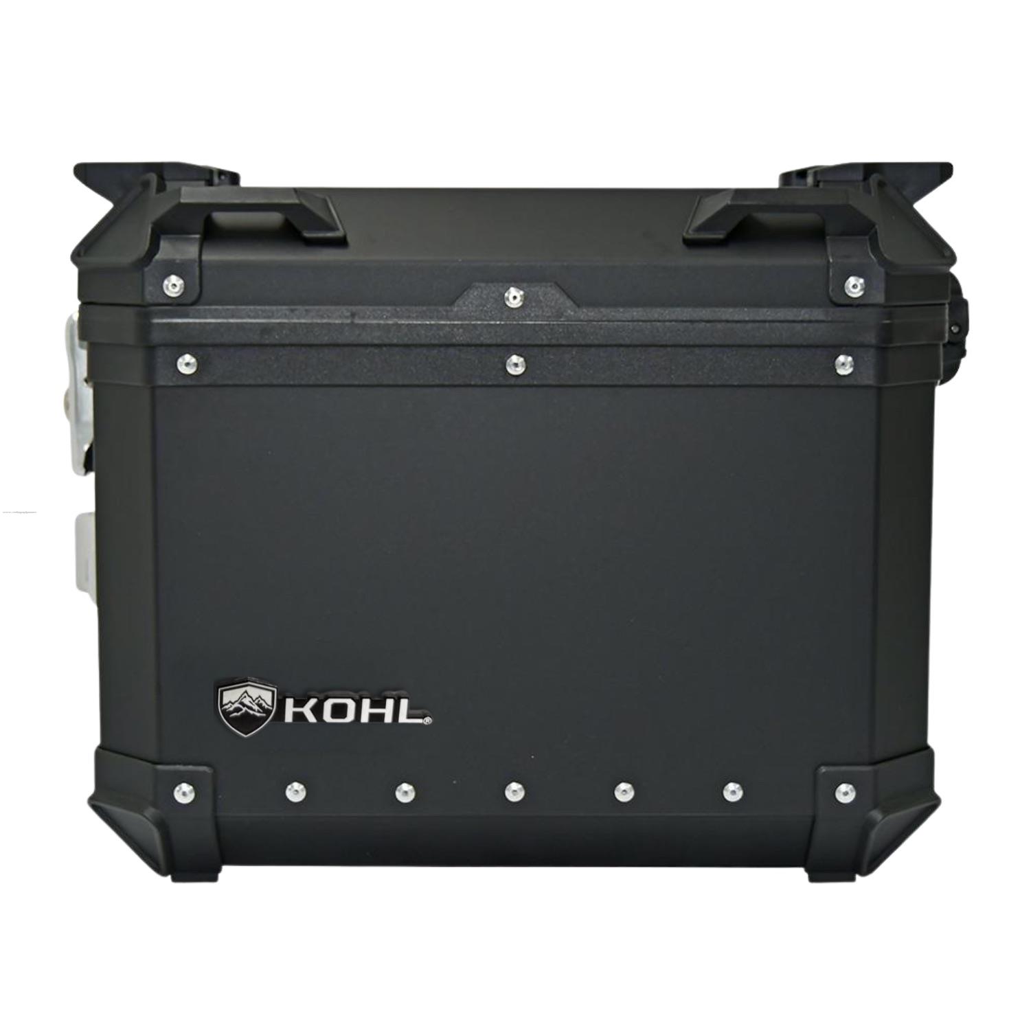 Maleta Lateral KOHL Der X2 Aluminio Negro 36 Lts