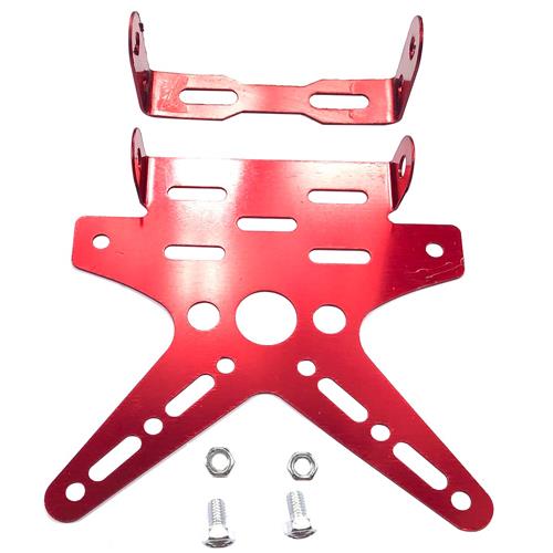 Porta Placa PROMOTO Rojo Aluminio