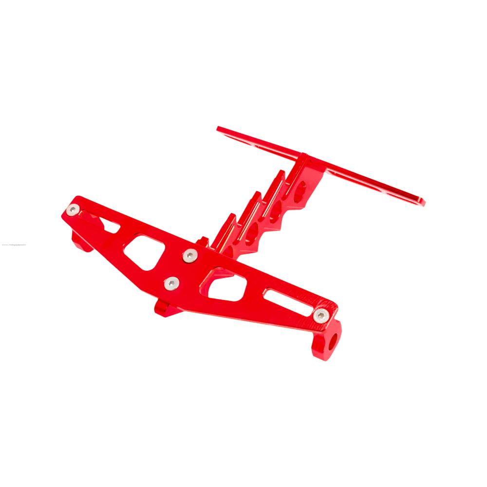 Porta Placa PROMOTO JY-02 Rojo