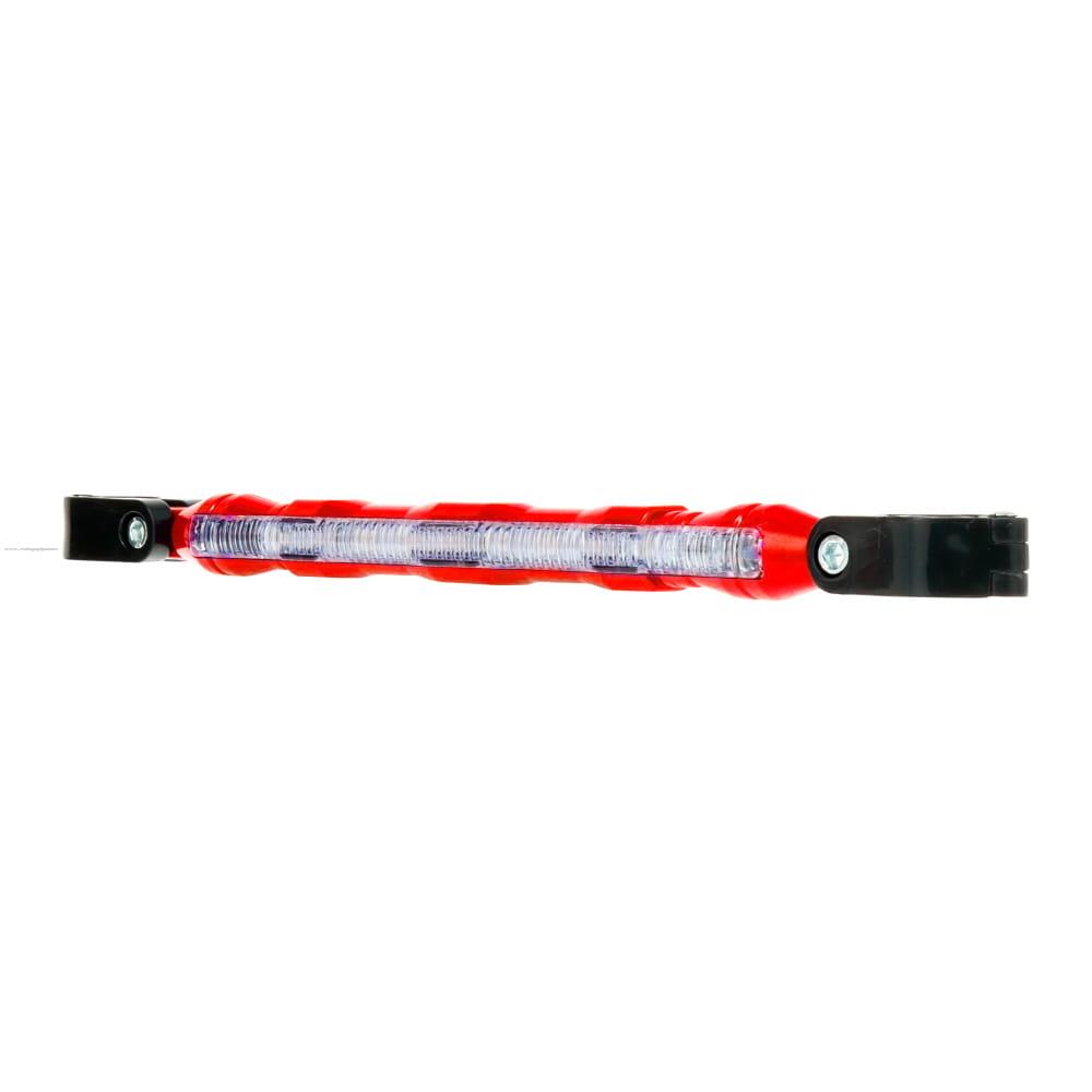 Protector Manubrio PROMOTO PLATINO Rojo Luz Led Rgb 12V