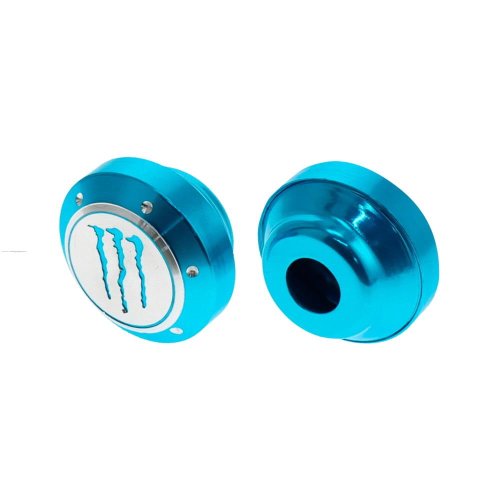 Slider PROMOTO R-014 Aluminio AZUL/GRIS (2 PIEZAS)